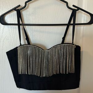 Corset crop top size S